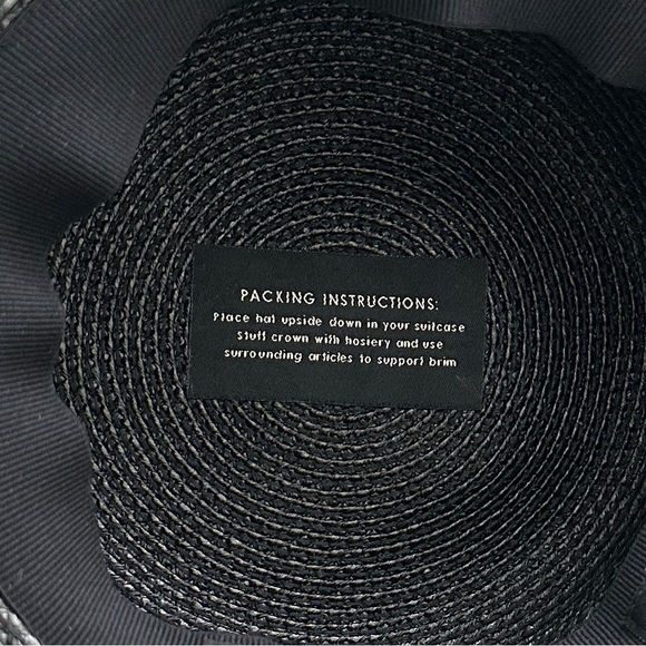 Eric Javits ‘Hampton’ Straw Hat in Black 🖤 EUC! - Picture 5 of 10